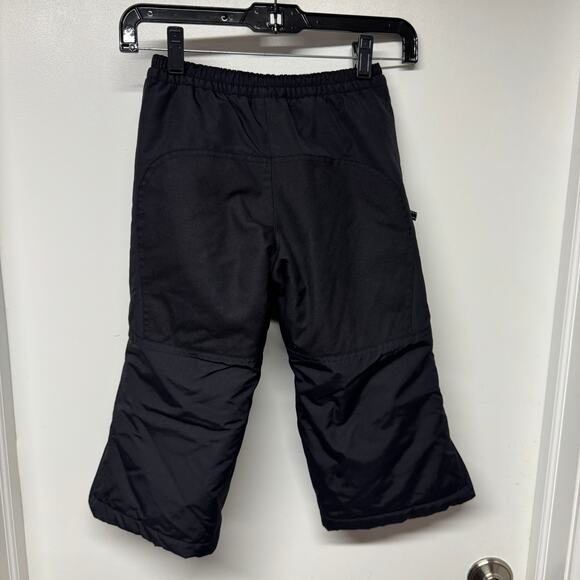 Lands End Little Boys Snow Board Ski Pants Black Size 4 Waterproof Reinforced - Picture 2 of 9